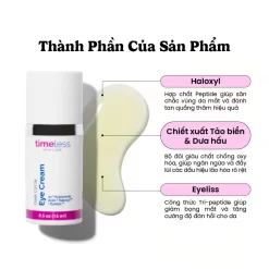 Thành phần Kem dưỡng mờ thâm mắtTimeless Dark Cirle Eye Cream