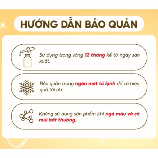 Hướng dẫn bảo quản Timeless 20% Vitamin C + E Ferulic Acid