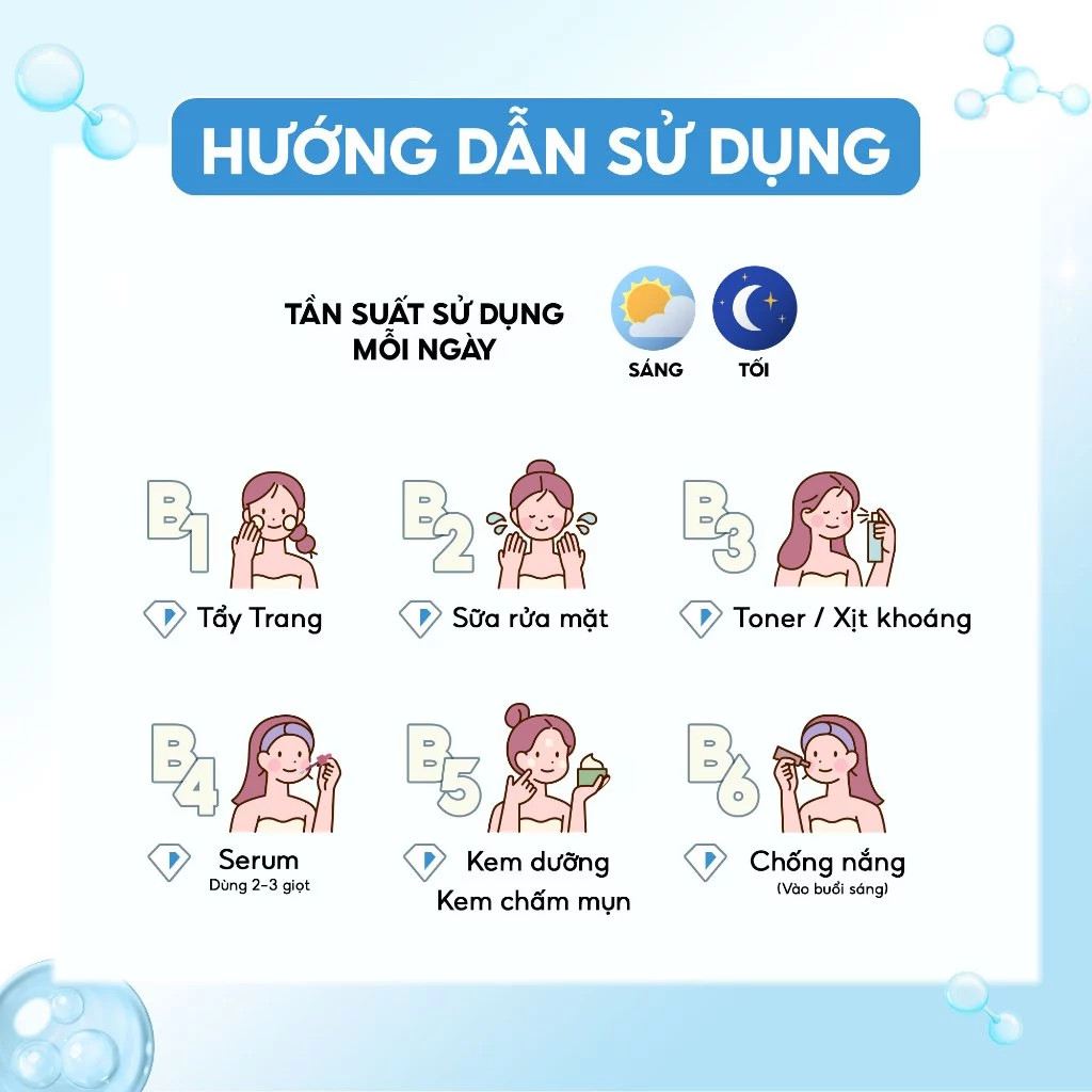 Hướng dẫn sử dụng Timeless Hyaluronic Acid 100%