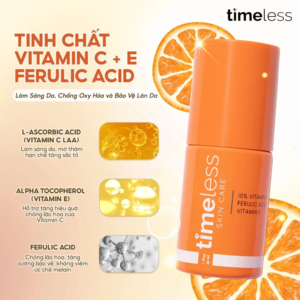 tinh chất Timeless 10% Vitamin C + E Ferulic Acid