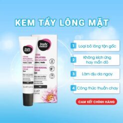 Body Natur Hair Removal Cream Face Ultra Sensitive Skin