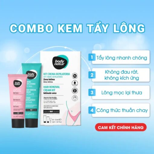Body Natur Hair Removal Kit Intimate Area