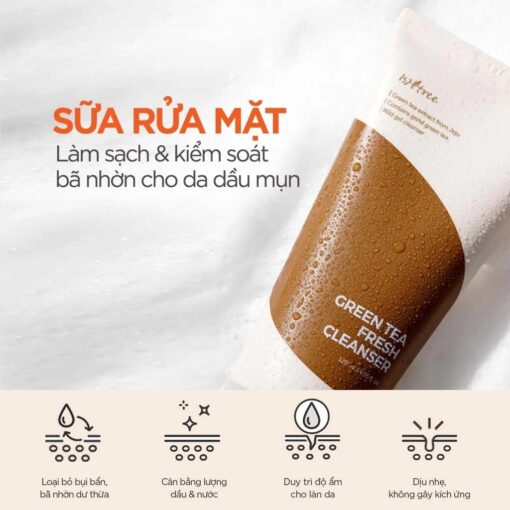 Isntree Green Tea Fresh Cleanser 120ml
