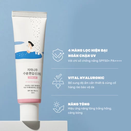 kem chống nắng Round Lab Birch Juice Moisturizing Tone-up Sunscreen