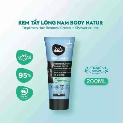 Kem tẩy lông Body Natur Depilmen Hair Removal Cream In Shower