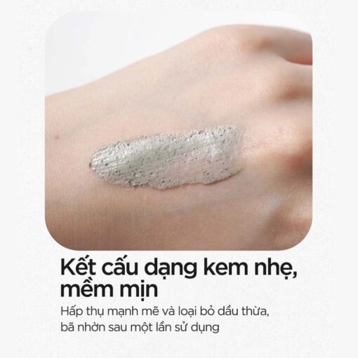 Kết cấu Mặt nạ đất sét Tế bào chết Isntree Mugwort Calming Clay Mask 100ml