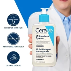 Sữa rửa mặt CeraVe SA Smoothing Cleanser 236ml