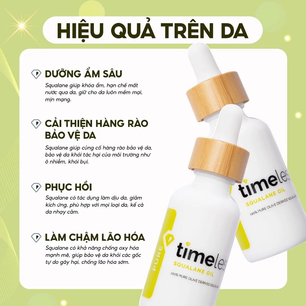 Hiệu quả Timeless Squalane Oil